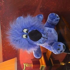 Liberty Toy Purple Plush Lion 14" Soft Toy Stuffed 1991 Vtg